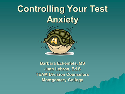 Counseling Test Anxiety
