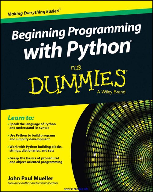 1-Beginning Programming with Python For Dummies - Cover